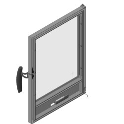 Dveře topeniště SORBAS s TV  